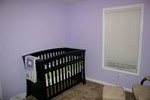 Crib (and blank wall for her name later)